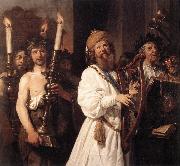 BRAY, Jan de David Playing the Harp oil painting